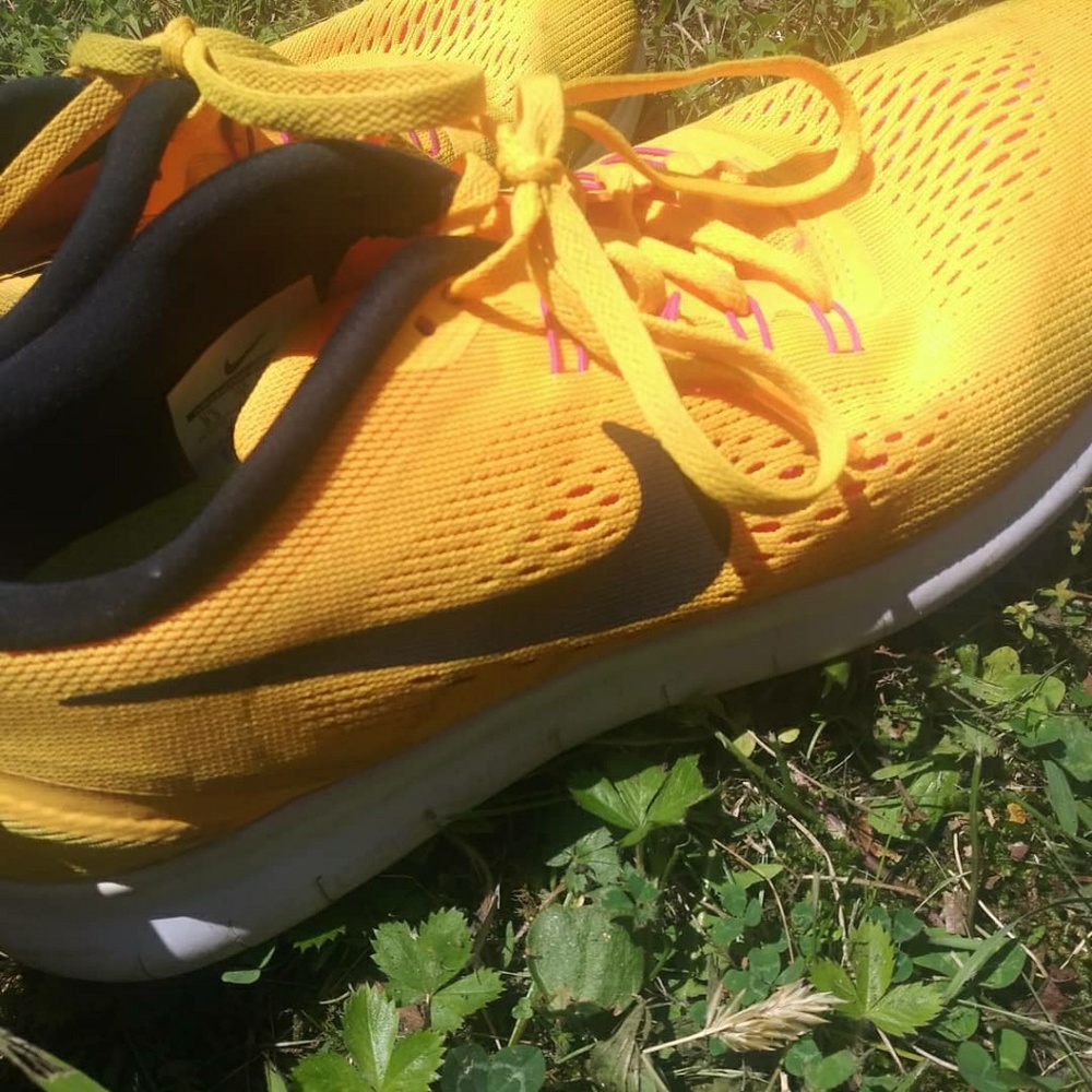 Yellow nikes